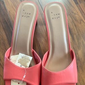 A New Day Pink Open-Toe Heels